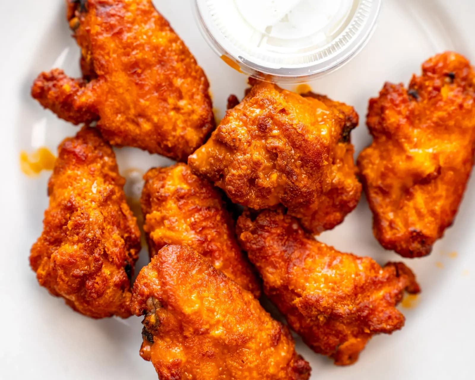 Crispy buffalo wings